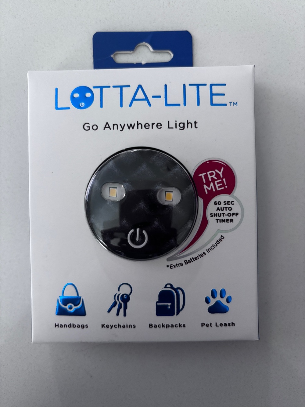 Lotta-Lite Go Anywhere Light - Black Portable LED Puck